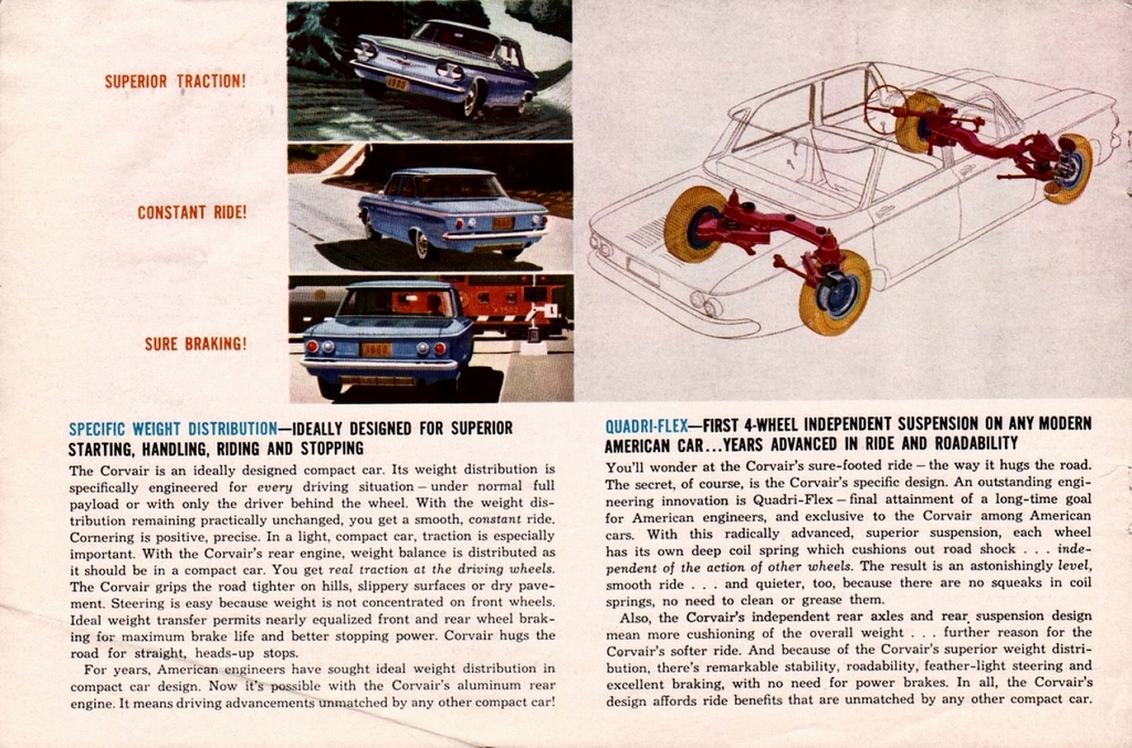 1960 Chevrolet Corvair Brochure Page 7